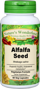 Alfalfa Seed Capsules, Organic - 675 mg, 60 Veg Capsules (Medicago sativa)