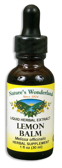 Lemon Balm Liquid Extract, 1 fl oz / 30ml  (Nature's Wonderland)
