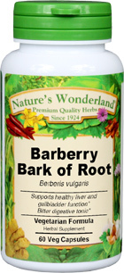 Barberry Bark of Root Capsules - 400 mg, 60 Veg Capsules (Berberis vulgaris)