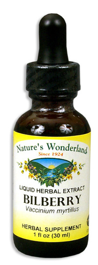 Bilberry Liquid Extract, 1 fl oz / 30 ml (Nature's Wonderland)