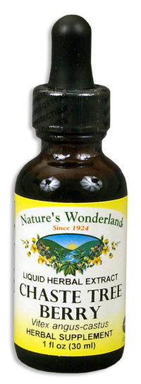 Chaste Tree Berry Liquid Extract, 1 fl oz / 30ml (Nature's Wonderland)