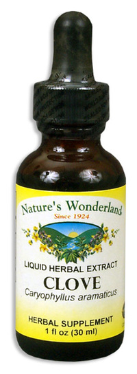 Clove Liquid Extract, 1 fl oz / 30ml (Nature's Wonderland)