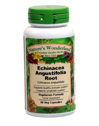 Echinacea angustifolia Root Capsules - 450 mg, 60 Veg Capsules