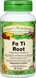 Fo-Ti Root Capsules - 675 mg, 60 Veg Capsules each (Polygonum multiflorum)