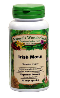 Irish Moss Capsules - 825 mg, 60 Veg Capsules (Chrondus crispus)
