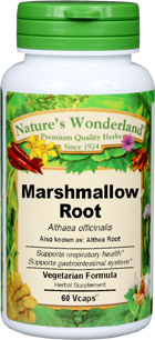 Marshmallow Root Capsules - 500 mg, 60 Veg Capsules (Althaea officinalis)