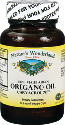 Oregano Oil Capsules - 510 mg, 60 liquid veggie caps  (Nature's Wonderland)