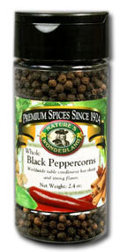 Peppercorns, Black - Whole, 2.4 oz