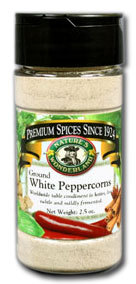 Peppercorns, White - Ground, 2.5 oz