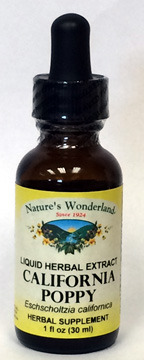 California Poppy Liquid Extract, 1 fl oz / 30 ml (Nature's Wonderland)