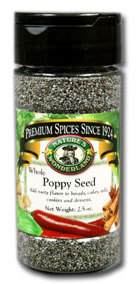 Poppy Seed - Whole, 2.5 oz jar