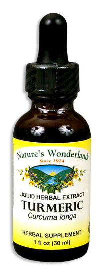 Turmeric Liquid Extract, 1 fl oz / 30ml (Nature's Wonderland)