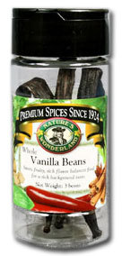 Vanilla Beans - Whole, 3 beans