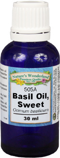 Basil Essential Oil, Sweet - 30 ml  (Ocimum basilicum)