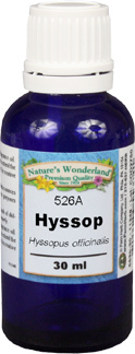 Hyssop Essential Oil - 30 ml  (Hyssopus officinalis)