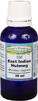 Nutmeg Essential Oil, East Indian - 30 ml (Myristica fragrans)