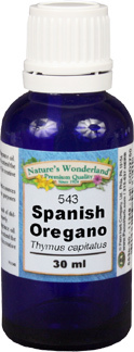 Oregano Essential Oil, Spanish - 30 ml (Thymus capitatus)