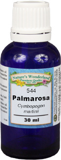 Palmarosa Essential Oil - 30 ml (Cymbopogon martinii)