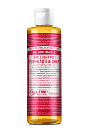 Dr. Bronner's Pure Castile Liquid Soap - Hemp Rose 8 fl oz