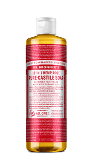 Dr. Bronner's Pure Castile Liquid Soap - Hemp Rose 16 fl oz