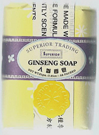 Chinese Ginseng Soap, 2.85 oz / 81 gm bar (Superior Trading Co.)
