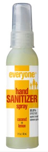 Everyone&reg; Hand Sanitizer Spray - Coconut &amp; Lemon , 2 fl oz / 60 ml (EO Products)