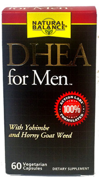 DHEA For Men, 60 vegetarian capsules (Natural Balance)
