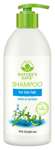 Biotin + Bamboo Shampoo, 18 fl oz / 532 ml (Nature's Gate)