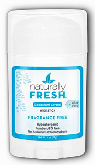 Naturally Fresh Crystal Deodorant Wide Stick - Fragrance Free, 3 oz / 90g (Naturally Fresh)