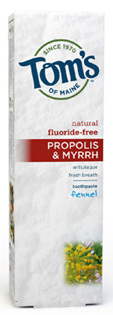 Antiplaque Toothpaste with Propolis &amp; Myrrh - Fennel, 5.5 oz / 155.9 g (Tom's Of Maine)