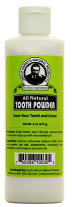Tooth Powder, 8 oz / 227g  (Uncle Harry's)