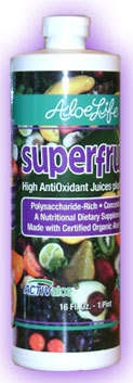 Superfruit Antioxidant Juice W/Aloe, 16 fl oz (Aloe Life)