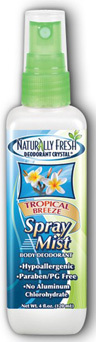 Naturally Fresh Crystal Deodorant Spray Mist - Tropical Breeze, 4 fl oz