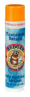Badger Lip Balm - Tangerine Breeze, 0.15 oz / 4.2g (W.S. Badger Co.)