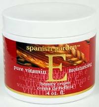 Vitamin E Beauty Cream, 4 oz (Spanish Garden)