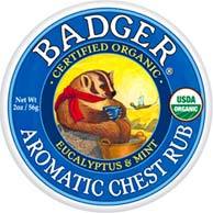 CLEARANCE SALE: Badger Aromatic Chest Rub, 2 oz / 56g (W.S. Badger Co.)