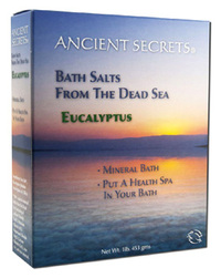 Dead Sea Bath Salts - Eucalyptus, 1 Lb (Ancient Secrets)