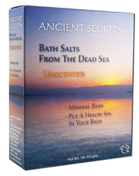 Dead Sea Bath Salts - Unscented 1 Lb (Ancient Secrets)