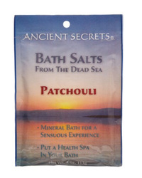 Dead Sea Bath Salts - Patchouli, 4 oz (Ancient Secrets)
