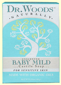 Baby Mild Soap - Unscented, 5.25 oz bar (Dr. Woods)  
