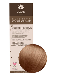 Golden Brown Hair Color Cream, 2.7 fl oz (Ekoeh)