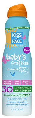 Baby&#146;s First Kiss Sunscreen Spray&reg; - SPF 30, 6 fl oz (Kiss My Face)