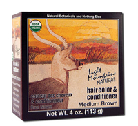 Natural Hair Color &amp; Conditioner - Medium Brown, 4 oz (Light Mountain)