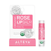 Organic Rose Lip Balm, 0.16 oz (Alteya Organics)