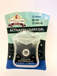 Activated Charcoal Infused Floss - Peppermint, 54.6 yards (My Magic Mud)