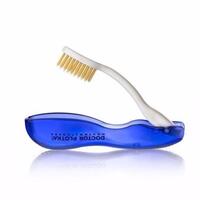 Dr. Plotka's Antimicrobial Travel Toothbrush - Blue, Soft