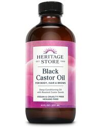 Black Castor Oil, 8 fl oz (Heritage Store)        