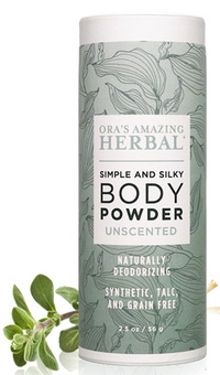 Body Powder - Unscented 2.5 oz (Ora's Amazing Herbal)