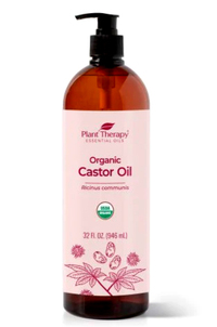 Castor Oil, Organic, 32 fl oz (Plant Therapy)               