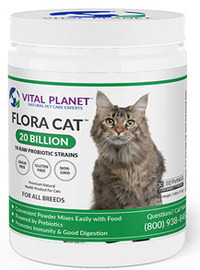 FLORA CAT&#153; Probiotics Powder - 20 Billion 3.92 oz (Vital Planet)